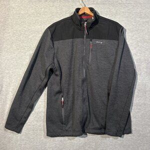 Orvis Classic Collection Fleece Lined Jacket Black/Gray Full Zip. Size: Medium